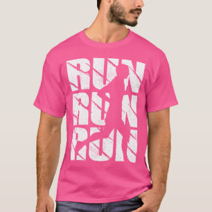 Grappig Hardlopen Voor Mannen Jongens Marathonlope T-shirt