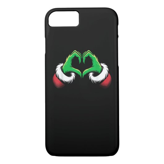 Grappig Hart Handen Kerstmis Case-Mate iPhone Case (Achterkant)
