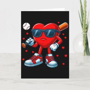 Grappig Hart Liefde Baseball Valentijn Outfit Mann Kaart