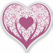 Grappig Hart Sticker (Voorkant)