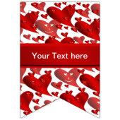 grappig, harten, hart, rood, liefde, valentijn, gl vlaggetjes (Eerste vlag)