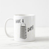 grappig: "Heb een Grate Day!" Afdruk mok | NPI (Links)