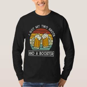 Grappig heb ik mijn twee schoenen en een boosterb t-shirt