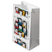 Grappig Hedgehog Abstract Pattern Klein Cadeauzakje (Achterkant Gekanteld)