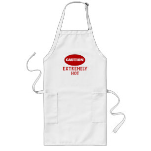 Grappig, heel warm lang schort