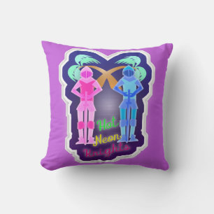 Grappig heet neonkavaliers ontwerp kussen