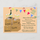Grappig helder housewarming party uitnodiging ontw (Voorkant)