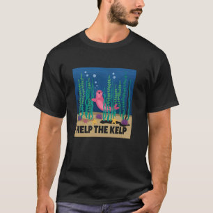 Grappig HELP DE KELP Zee Scuba Zee Team Wetenschap T-shirt