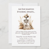 Grappig Herfst Skelet - Witchy Herfst Gathering Kaart (Voorkant)