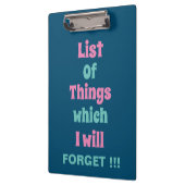 Grappig herinnering voor vergeetse mensen Vergeet Klembord (Links)