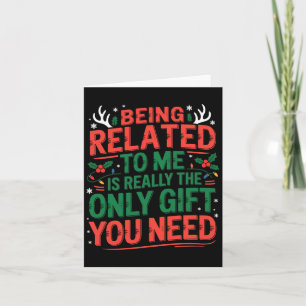 Grappig Herkenbaar Kerst Familie Cadeau Sarcasme Kaart
