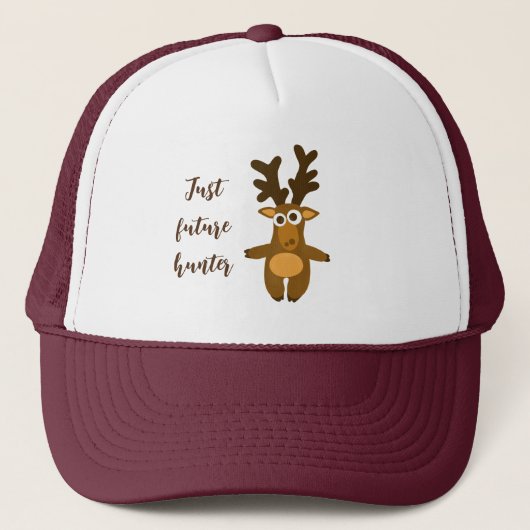 Grappig hert trucker pet (Voorkant)