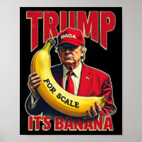 Grappig, het is banaan voor weegschalen Trump 1
