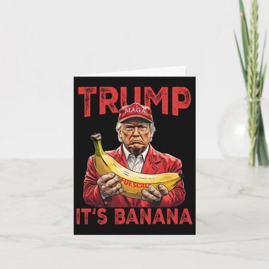 Grappig, het is bananenschalen voor Trump Kaart (Voorkant)