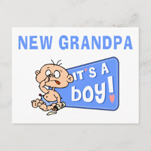 Grappig, het is een nieuw cadeau voor opa aankondigingskaart