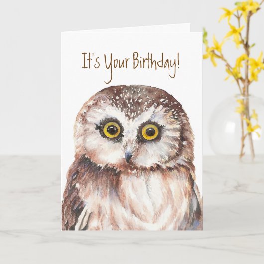 Grappig, het is jouw verjaardag. Verbijsterd dat i Kaart (Gele Bloem)