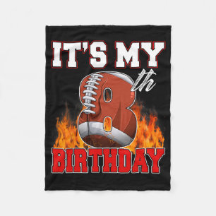 Grappig Het is mijn 8e verjaardag 8 jaar oude Foot Fleece Deken