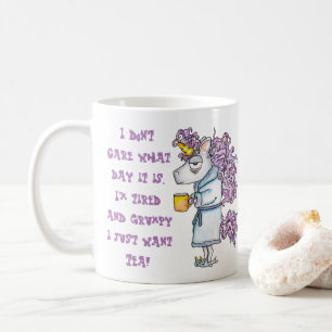 Grappig, het maakt niet uit welke dag het is, ik w koffiemok