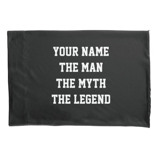 Grappig het man de mythe van de legendarische kuss kussensloop (Voorkant)