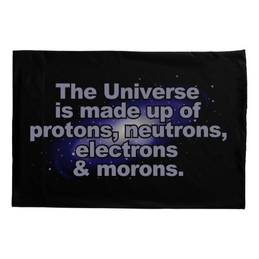 Grappig "Het Universum" kussenslopen (Achterkant)