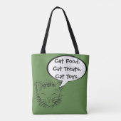 Grappig het Winkelen van het Kat van de Minnaars Draagtas (Achterkant)