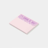 Grappig "Het zal oké zijn" 4 x 3" Post-it® Notes (Schuin)