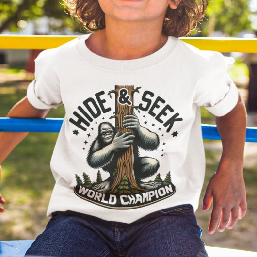 Grappig Hide & Seek Wereldkampioen Bigfoot T-shirt