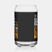 Grappig hier drink je bierwoord kunst blikvorm glas (Links)