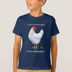 Grappig, hier is je kip Nugget White Hen T-shirt
