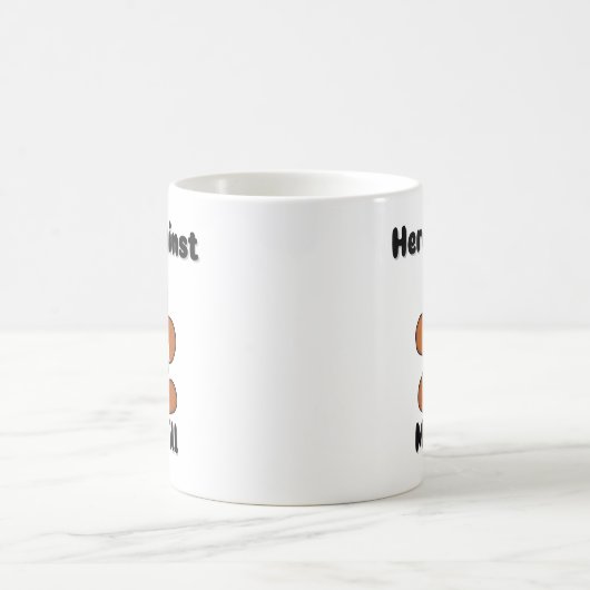 Grappig hier tegen mijn wil peperkoek man koffiemok (Center)