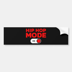 Grappig Hip Hop Design voor Mannen Vrouwen 90s Hip Bumpersticker