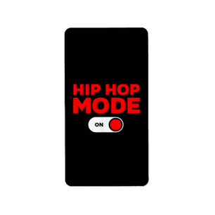 Grappig Hip Hop Design voor Mannen Vrouwen 90s Hip Etiket