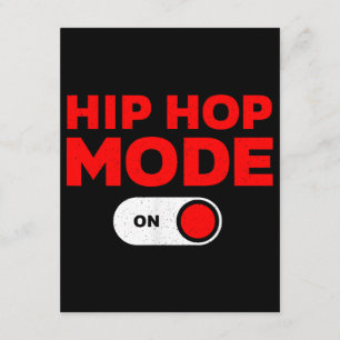 Grappig Hip Hop-ontwerp voor mannen vrouwen 90s Hi Informatiekaartje