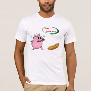 Grappig Hipster Frank Quirky Hot Dog T-shirt