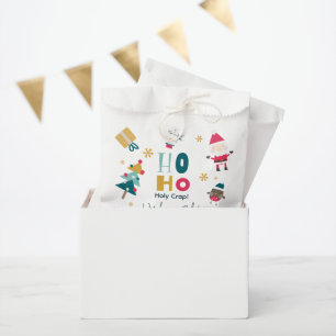 Grappig 'Ho Ho Holy Crap' Kerst Baby shower Bedankzakje
