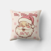 Grappig ho retro kerstfeest kussen (Achterkant)
