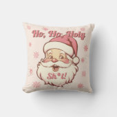 Grappig ho retro kerstfeest kussen (Voorkant)