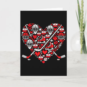 Grappig Hockey Hart Valentijnsdag Hockey Vrouwen M Kaart