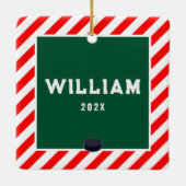 Grappig Hockey Vakantie Gift Keramisch Ornament (Achterkant)