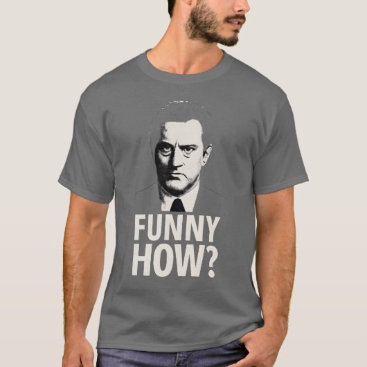 Grappig hoe film meme gangster reactie t-shirt (Voorkant)