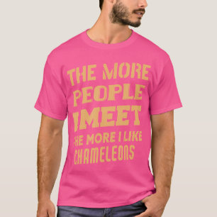 Grappig Hoe Meer Ik Van Kameleons Houd T-shirt
