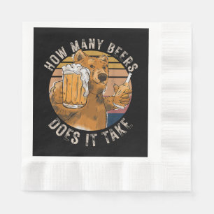 Grappig hoeveel biertjes het kost servet