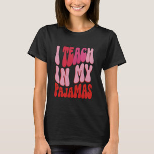 Grappig Homeschool Mom Design Ik geef les in mijn T-shirt