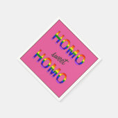 Grappig homo lief homo servet (Hoek)