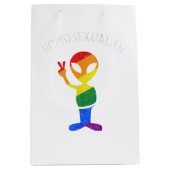 Grappig homoseksueel homo homoseksueel buitenaards medium cadeauzakje (Voorkant)