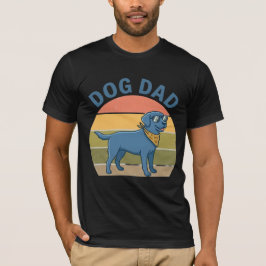 Grappig Hond Papa T-Shirt | Ik Werk Hard Zodat Mij