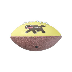 Grappig hongerige cartoon american football