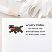 Grappig hongerige cartoon etiket (Insitu)