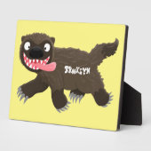 Grappig hongerige cartoon fotoplaat (Zijkant)