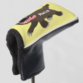 Grappig hongerige cartoon golfheadcover (3/4 voorkant)